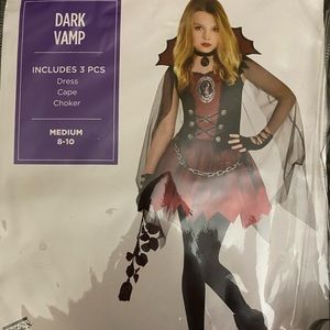 Dark Vampire Costume Medium 8-10